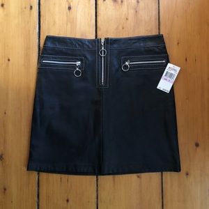 Michael Kors Leather Skirt - Small